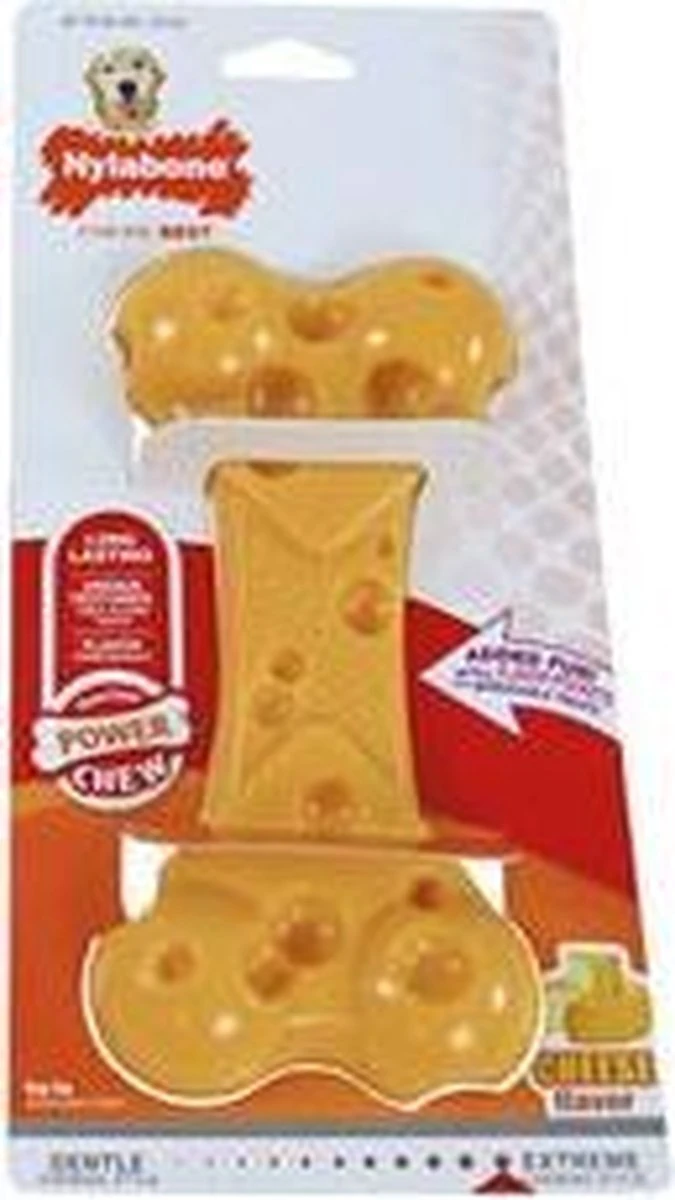 Nylabone Extreme Kauwbot Met Kaassmaak - Voor De Krachtigste Kauwers - Vulbaar Met Smeersels Zoals Pindakaas - XS/M/L - Large 10 Nylabone Extreme Kauwbot Met Kaassmaak - Voor De Krachtigste Kauwers - Vulbaar Met Smeersels Zoals Pindakaas - XS/M/L - Large - Afbeelding 10