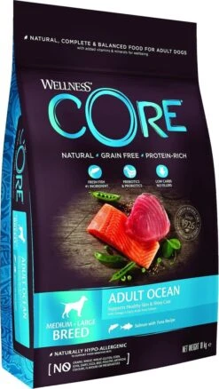 Wellness Core Grain Free Dog Ocean Zalm&Tonijn - Hondenvoer - 10 Kg -Hondenbenodigdheden Korting 677x1200