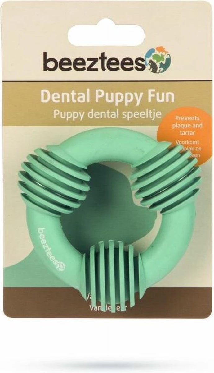 Beeztees Rubber Dental Ring Puppy Groen 8 Cm 2 Beeztees Rubber Dental Ring Puppy Groen 8 Cm - Afbeelding 2