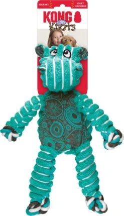 Kong Floppy Knots - M/L - Nijlpaard - Hondenspeelgoed - Groen/ Blauw - 36 X 19 X 8 Cm -Hondenbenodigdheden Korting 690x1200 4