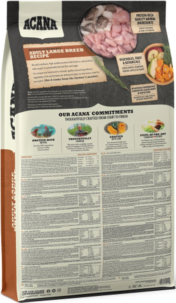 Acana Adult Large Breed Dog Heritage - 11.4 Kg 3 Acana Adult Large Breed Dog Heritage - 11.4 Kg - Afbeelding 3