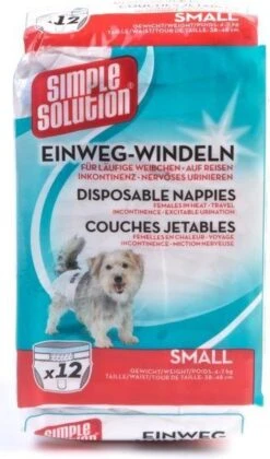 Simple Solution Wegwerp Honden Luier - SMALL 12 ST 38-48 CM -Hondenbenodigdheden Korting 706x1200 1