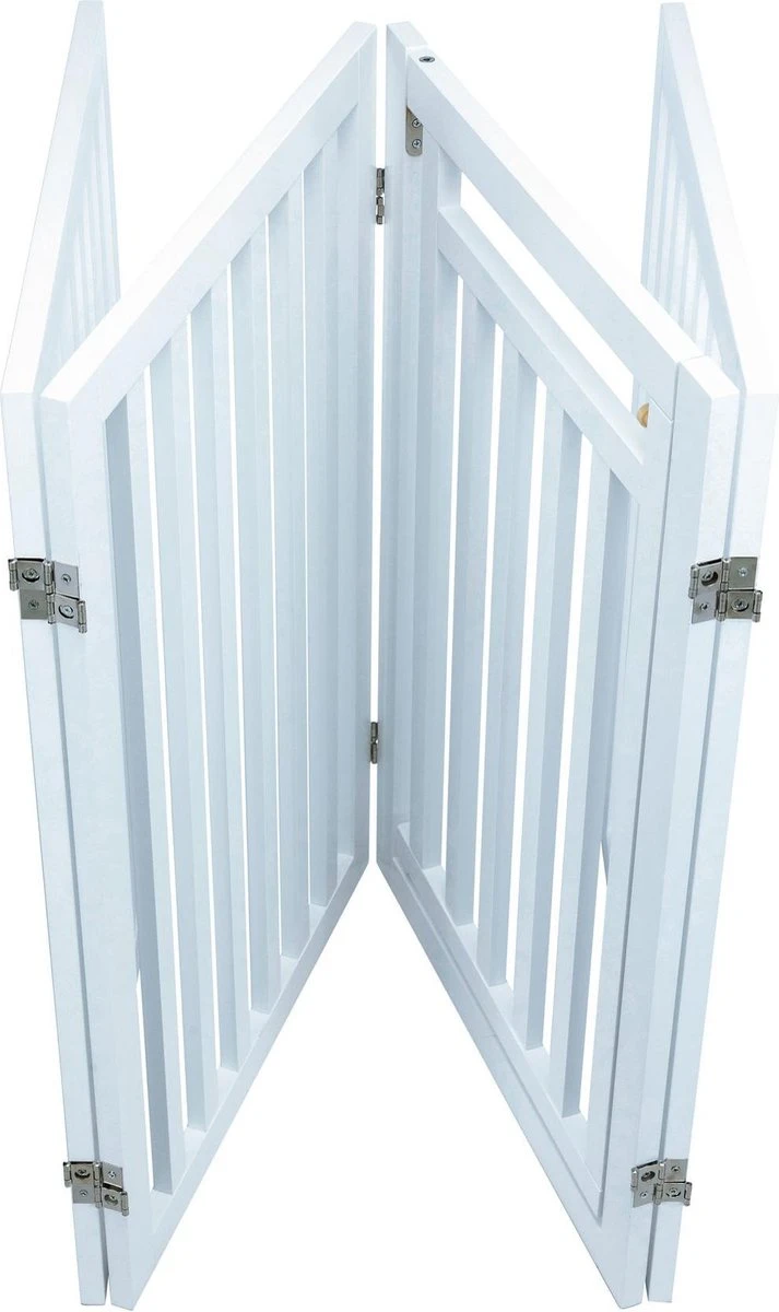 Trixie Hondenhek Met Deur Wit - 60-160 X 81 CM 2 Trixie Hondenhek Met Deur Wit - 60-160 X 81 CM - Afbeelding 2