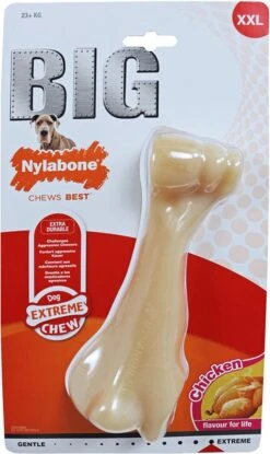 Nylabone Big Chew Kauwbot - Kipsmaak - Hond Zwaarder Dan 23 Kg -Hondenbenodigdheden Korting 714x1200