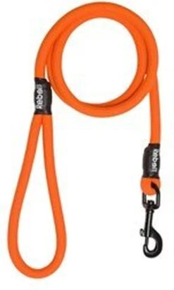 Rebel Petz - Sterke Gevlochten Hondenlijn Van Touw - Kleur: Oranje, Maat: Large