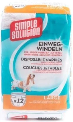 Simple Solution Wegwerp Honden Luier - SMALL 12 ST 38-48 CM -Hondenbenodigdheden Korting 723x1200 3