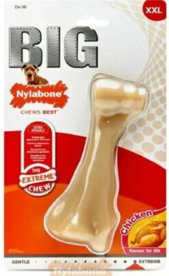 Nylabone Big Chew Kauwbot - Kipsmaak - Hond Zwaarder Dan 23 Kg -Hondenbenodigdheden Korting 733x1200 3