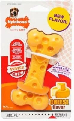 Nylabone Durable Cheese Bone - M -Hondenbenodigdheden Korting 735x1200 1