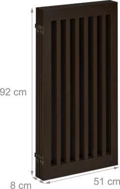Relaxdays Veiligheidshekje Hout - 92 Cm Hoog - Kinderhek - Hondenhek - Inklapbaar - Bruin - 4 Panelen -Hondenbenodigdheden Korting 766x1200 2