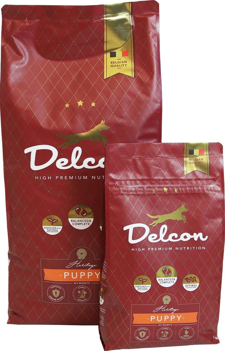 Delcon - Premium Hondenvoer - Puppy - 12kg 2 Delcon - Premium Hondenvoer - Puppy - 12kg - Afbeelding 2