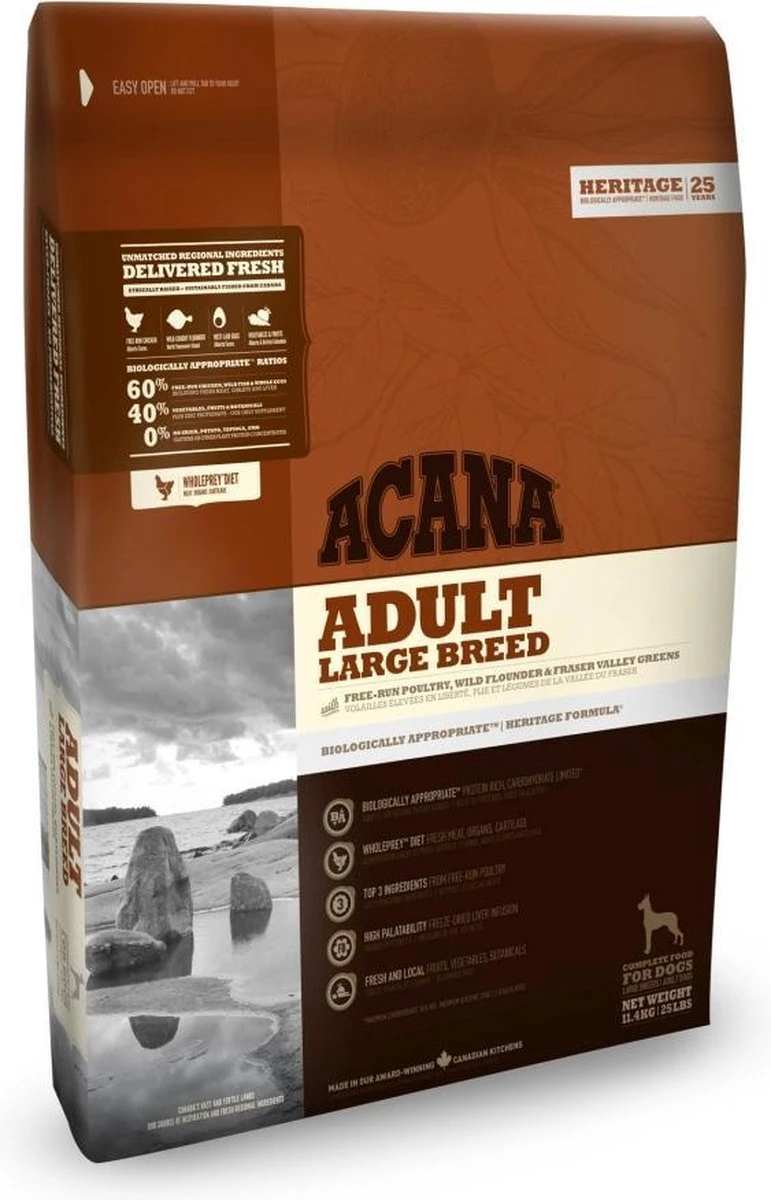 Acana Adult Large Breed Dog Heritage - 11.4 Kg 1 Acana Adult Large Breed Dog Heritage - 11.4 Kg