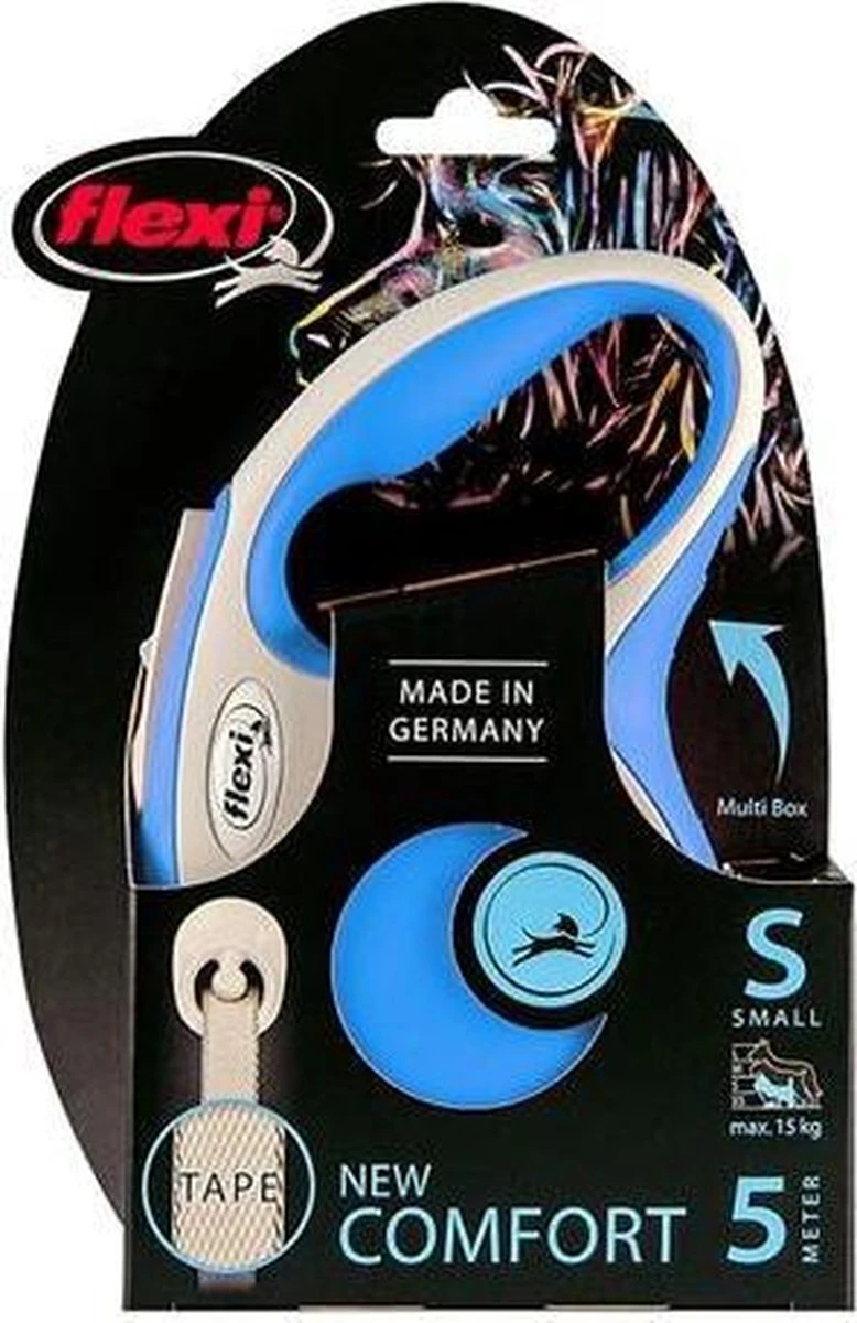 Flexi Rollijn New Comfort Tape L 8 M - Hondenriem - Blauw&Lichtgrijs 14 Flexi Rollijn New Comfort Tape L 8 M - Hondenriem - Blauw&Lichtgrijs - Afbeelding 14