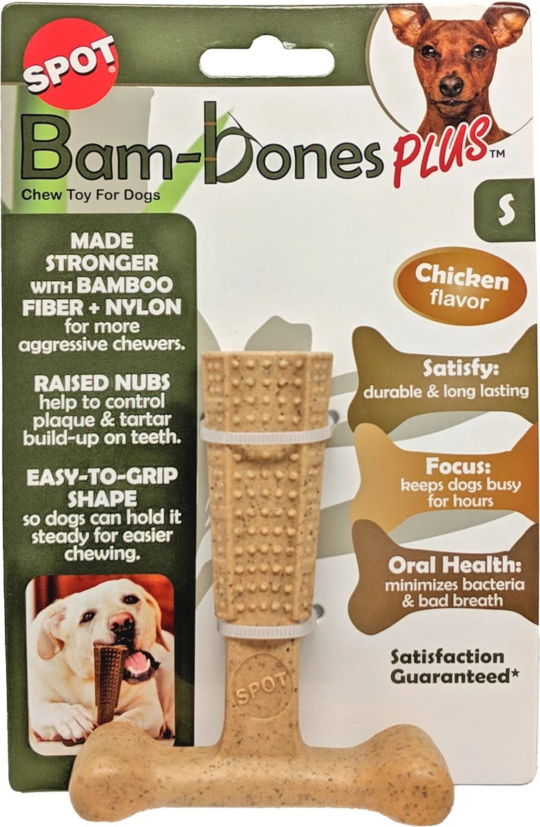 Spot Bam-Bones Plus Easy Grip - Veilig Kauwbot Voor Honden - Speciaal Voor Sterke Kauwers - Verzorgt Het Gebit Van De Hond - Rund Of Kip - S/M/L - Maat: Large, Smaak: Kip 7 Spot Bam-Bones Plus Easy Grip - Veilig Kauwbot Voor Honden - Speciaal Voor Sterke Kauwers - Verzorgt Het Gebit Van De Hond - Rund Of Kip - S/M/L - Maat: Large, Smaak: Kip - Afbeelding 7
