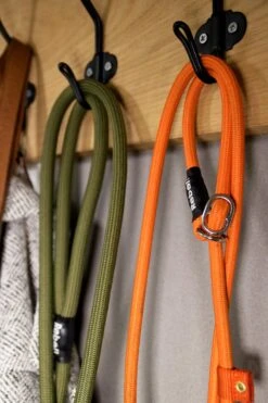 Rebel Petz - Honden Trainingslijn Met Halsband - Taupe, Zwart, Groen & Oranje - Maat Small Of Large - Kleur: Zwart, Maat: Large -Hondenbenodigdheden Korting 800x1200 21
