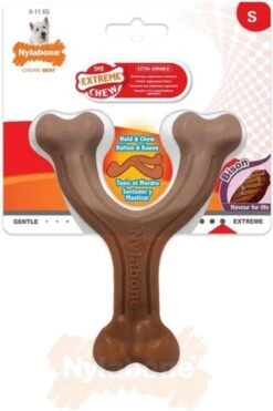 Nylabone Extreme Kauwbot Vorkbeen - Voor De Krachtigste Kauwers - Bizon Of Kipsmaak - S/M/L - Smaak: Bizon, Maat: Large -Hondenbenodigdheden Korting 800x1200 40