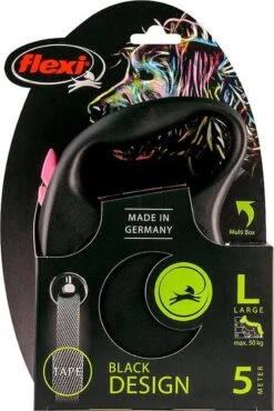 Hondenriem - Looplijn - FLEXI Rollijn BLACK DESIGN TAPE - L - ROZE - 5 Meter 5 Hondenriem - Looplijn - FLEXI Rollijn BLACK DESIGN TAPE - L - ROZE - 5 Meter -Hondenbenodigdheden Korting 802x1200 4