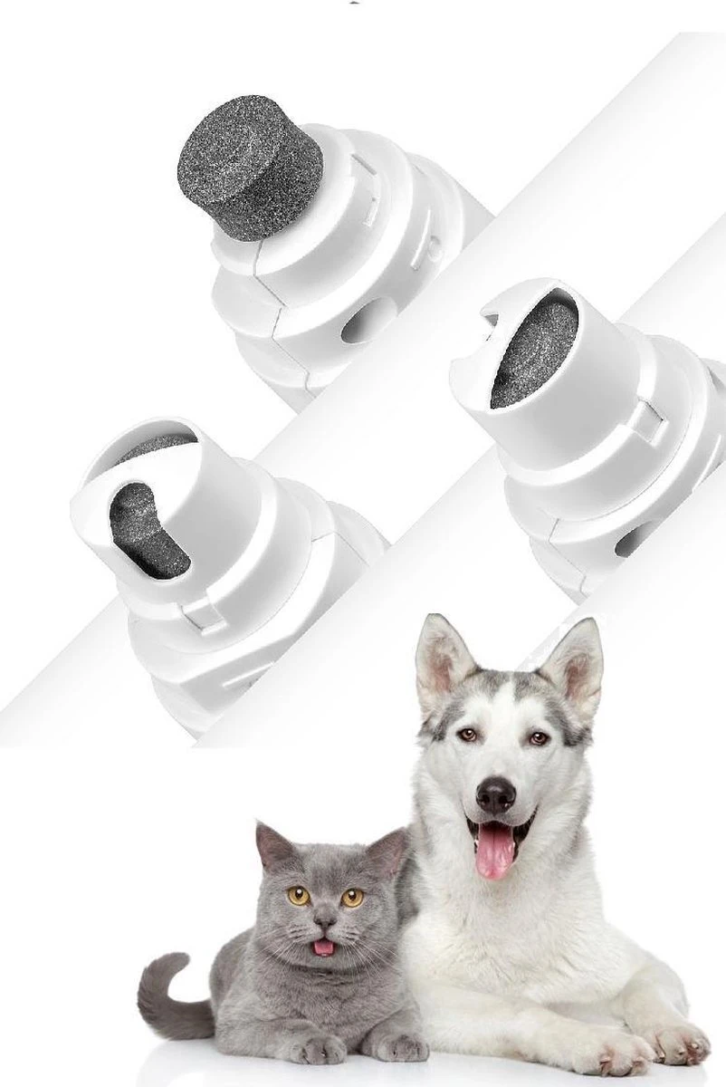 Elektrische NagelVijl / Nagelknipper Kat / Nagelknipper Hond / Nageltrimmer / Draadloos / Diamante Vijlkop / Honden/Katten/Knaagdieren 4 Elektrische NagelVijl / Nagelknipper Kat / Nagelknipper Hond / Nageltrimmer / Draadloos / Diamante Vijlkop / Honden/Katten/Knaagdieren - Afbeelding 4