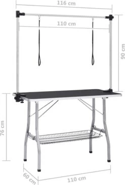 VIDAXL Hondentrimtafel Verstelbaar Met 2 Lussen En Opbergschap 25 VIDAXL Hondentrimtafel Verstelbaar Met 2 Lussen En Opbergschap -Hondenbenodigdheden Korting 808x1200 2