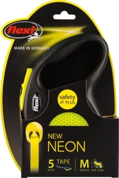 Flexi New Neon Tape - Hondenriem - Geel/Zwart - M - 5 M - (<25 Kg) 26 Flexi New Neon Tape - Hondenriem - Geel/Zwart - M - 5 M - (<25 Kg) -Hondenbenodigdheden Korting 808x1200 5