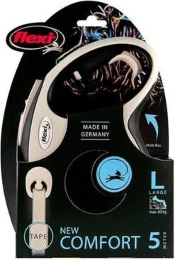Flexi Rollijn New Comfort Tape L 8 M - Hondenriem - Zwart&Lichtgrijs -Hondenbenodigdheden Korting 810x1200 6
