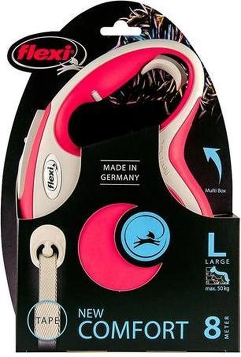Flexi New Comfort Tape - Hondenriem - Rood - L - 5 M 6 Flexi New Comfort Tape - Hondenriem - Rood - L - 5 M - Afbeelding 6