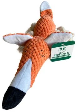 BoDutch Honden Knuffel - Vos - Puppyknuffel - Knisperoortjes - Met Piep - Oranje - 36 Cm - Hondenspeelgoed -Hondenbenodigdheden Korting 819x1200 3