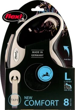 Flexi Rollijn New Comfort Tape L 8 M - Hondenriem - Zwart&Lichtgrijs -Hondenbenodigdheden Korting 821x1200 5