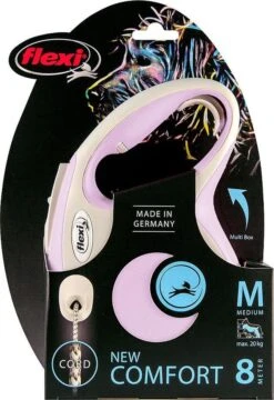 Hondenriem - Looplijn - FLEXI Rollijn NEW COMFORT Koord - M - Rose - 8 Meter -Hondenbenodigdheden Korting 824x1200 1