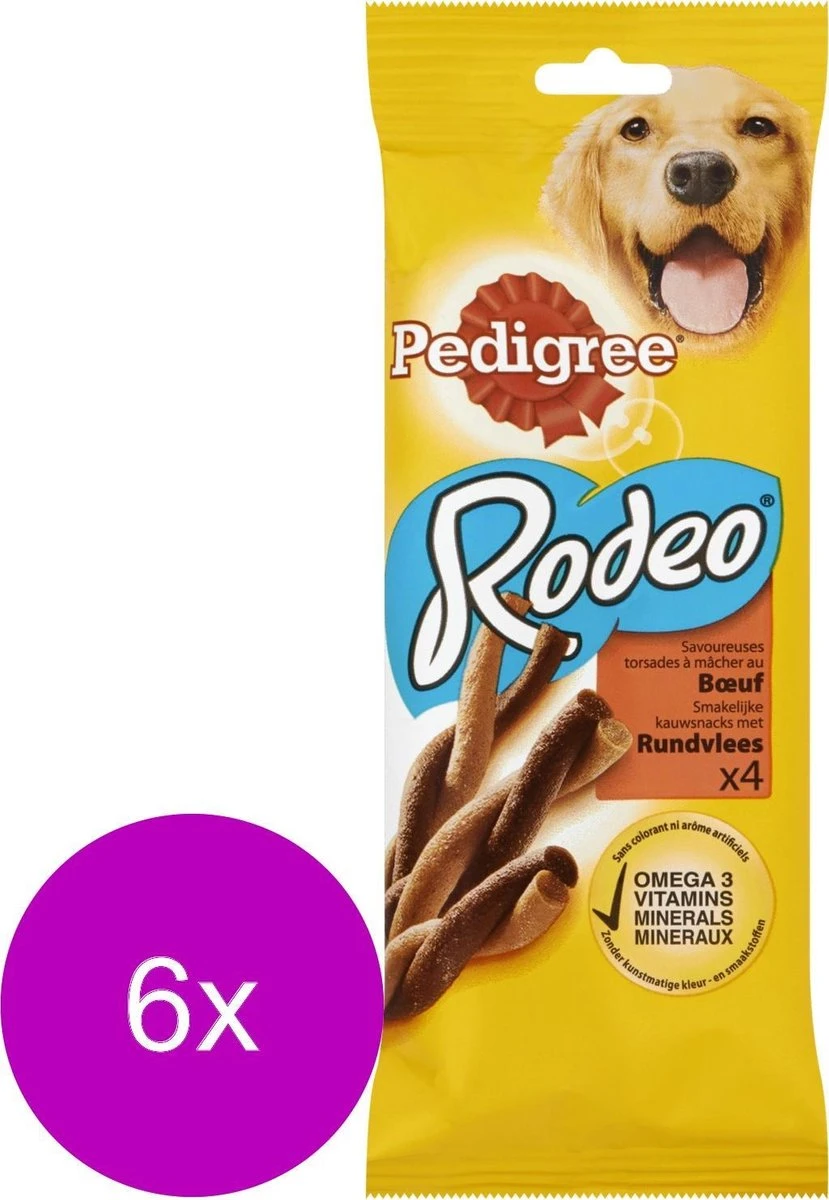 Pedigree Rodeo Kauwsticks - Rund - Hondensnacks - 6 X 4 Stuks 3 Pedigree Rodeo Kauwsticks - Rund - Hondensnacks - 6 X 4 Stuks - Afbeelding 3