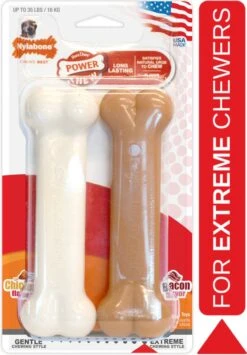 Nylabone Dura Chew Twin Pack Bacon & Chicken Bone Wolf -Hondenbenodigdheden Korting 834x1200 1