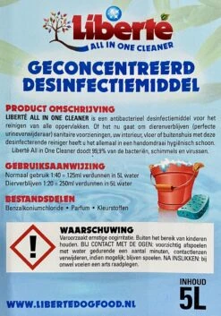 Geurverwijderaar - Liberté All In One Cleaner - Desinfectie - Dieren - Huis - Auto - Kantoor - Schoonmaakmiddel - 5L - Vanilla & Wild Berry -Hondenbenodigdheden Korting 840x1200 4
