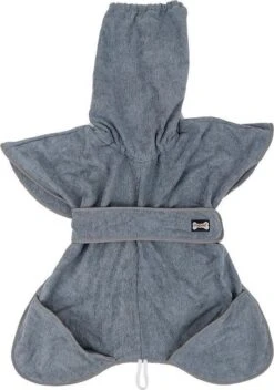 Super Absorberende Honden Badjas Grijs Maat L -Hondenbenodigdheden Korting 842x1200