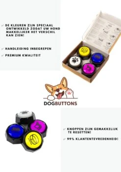 Merkloos Dogbuttons® – PETIFY PREMIUM Praatknoppen - 4stuks – Praatknop – Hond – Opneembare Knoppen – Hond Praten – Hondentraining – Praatknoppen – Dog Button – Hondenknop – Huisdier – Honden Speelgoed Intelligentie – Praten Met Hond – Laat Uw Hond Spreken! 10 Merkloos Dogbuttons® – PETIFY PREMIUM Praatknoppen - 4stuks – Praatknop – Hond – Opneembare Knoppen – Hond Praten – Hondentraining – Praatknoppen – Dog Button – Hondenknop – Huisdier – Honden Speelgoed Intelligentie – Praten Met Hond – Laat Uw Hond Spreken! -Hondenbenodigdheden Korting 848x1200