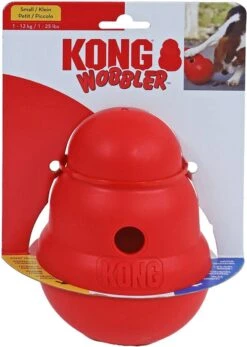 Kong Wobbler - Hondenspeelgoed - Rood - S - 15 X 11 Cm -Hondenbenodigdheden Korting 855x1200 1