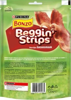 Bonzo Beggin' Strips - Hondensnacks Bacon - 6 X 120g -Hondenbenodigdheden Korting 859x1200 1