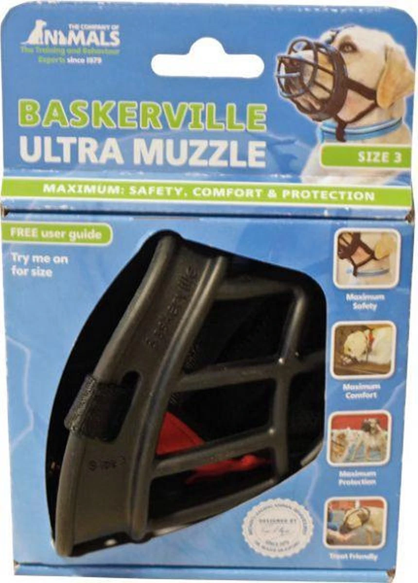 Company Of Animals Baskerville Ultra Muzzle - Muilkorf - Maat 3 (M) - Zwart 10 Company Of Animals Baskerville Ultra Muzzle - Muilkorf - Maat 3 (M) - Zwart - Afbeelding 10