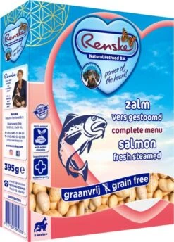 Renske Vers Vlees Zalm Graanvrij - Hondenvoer - 10 X 395 Gr -Hondenbenodigdheden Korting 861x1200