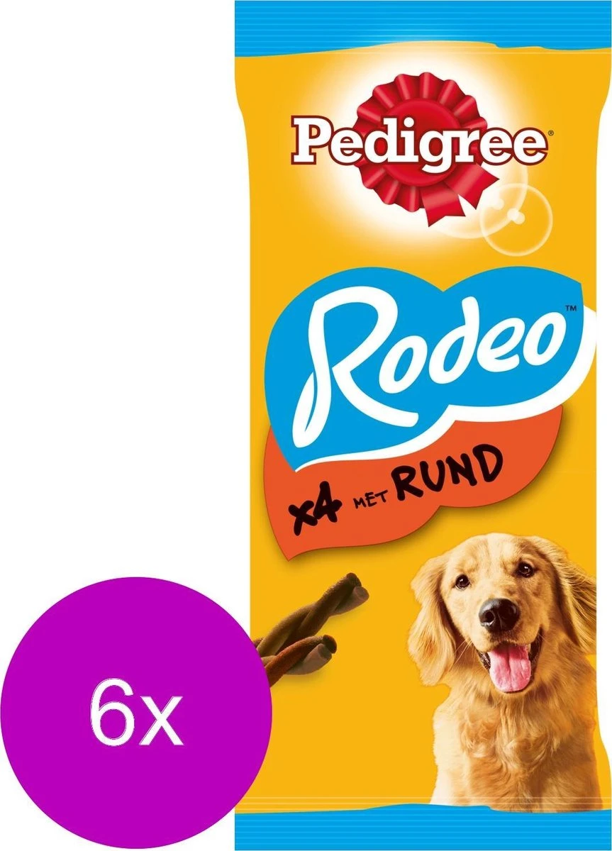 Pedigree Rodeo Kauwsticks - Rund - Hondensnacks - 6 X 4 Stuks 2 Pedigree Rodeo Kauwsticks - Rund - Hondensnacks - 6 X 4 Stuks - Afbeelding 2