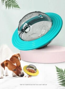 Merkloos Hondenspeeltje UFO Blauw Geschikt Voor Puppy's Tot En Met Grote Honden - Honden Speelgoed - Anti Bijt Speelgoed - Voerbal - Honden Speelgoed Intelligentie - Bijtspeelgoed - Interactieve Hond - Hondenspeeltjes - Traingsbal - Sterk Materiaal - Blauw -Hondenbenodigdheden Korting 873x1200 3