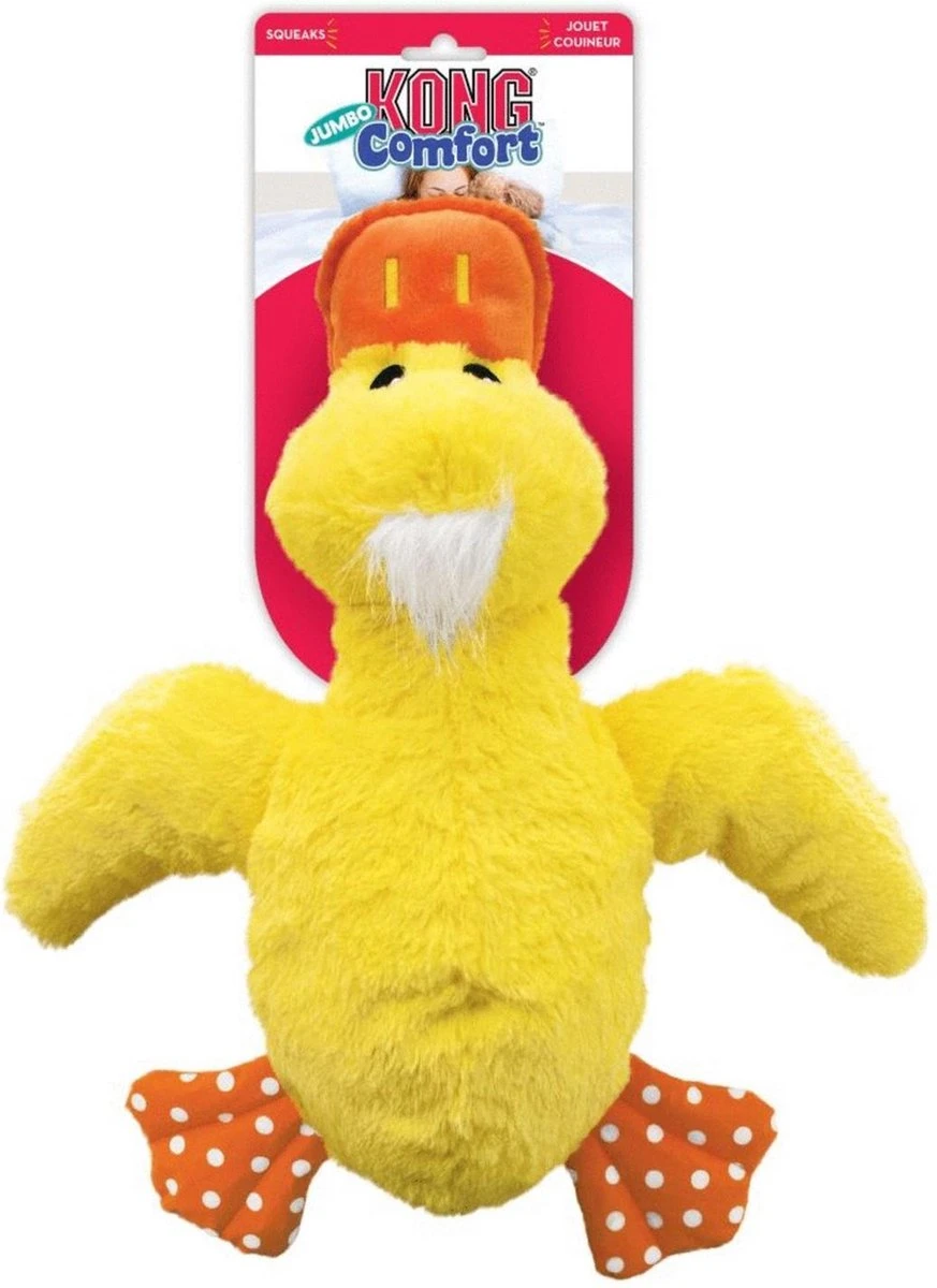 Kong Comfort Jumbo Eend XL 43 Cm 3 Kong Comfort Jumbo Eend XL 43 Cm - Afbeelding 3