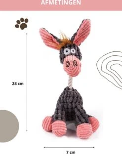 Honden Knuffel - Set Van 2 - Hondenspeelgoed Met Piep - Honden En Katten - Ezel En Giraf - Sellaio -Hondenbenodigdheden Korting 881x1200 6