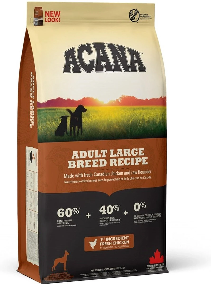 Acana Adult Large Breed Dog Heritage - 11.4 Kg 4 Acana Adult Large Breed Dog Heritage - 11.4 Kg - Afbeelding 4