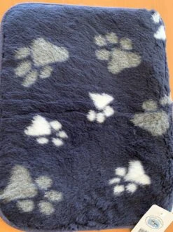 Lovely Nights Vetbed/kleed Blue With 2 Color Print Paw Met Bies 120x75 Rechthoek -Hondenbenodigdheden Korting 899x1200 18