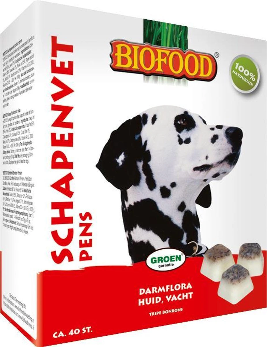 Biofood BF Petfood Schapenvet Bonbons Pens 40 Stuks 5 Biofood BF Petfood Schapenvet Bonbons Pens 40 Stuks - Afbeelding 5