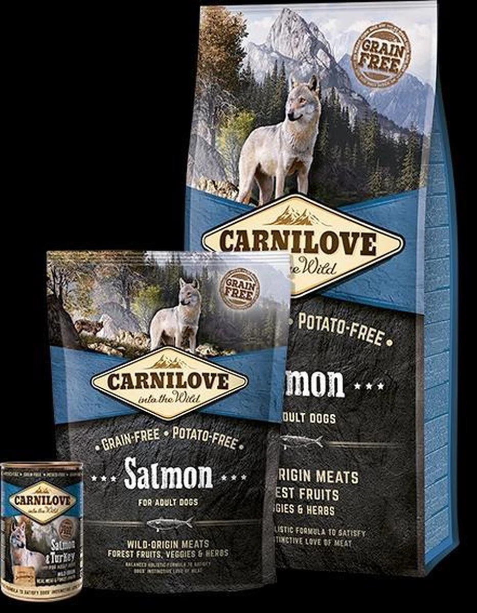 Carnilove Adult Granenvrij Hondenvoer Zalm 12kg Met 70% Vis! 6 Carnilove Adult Granenvrij Hondenvoer Zalm 12kg Met 70% Vis! - Afbeelding 6