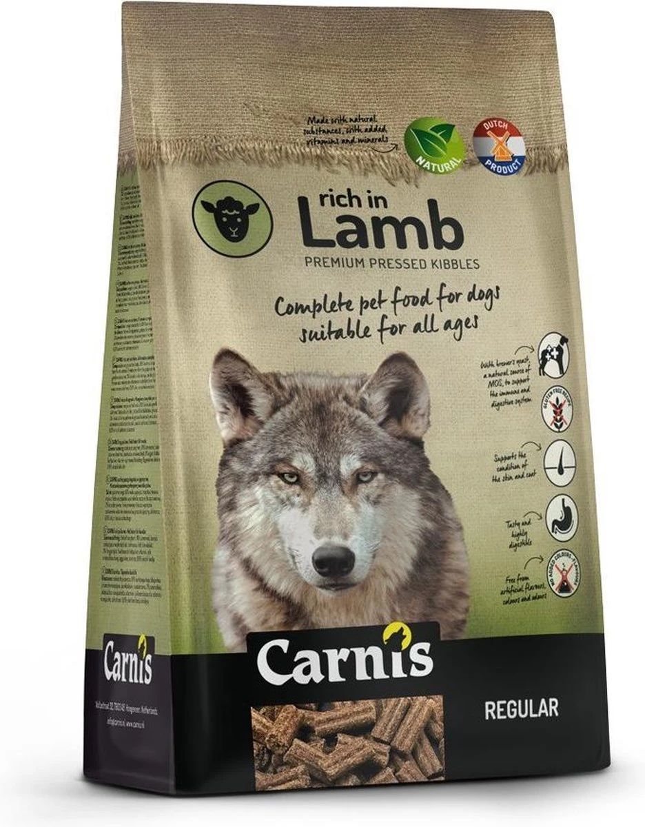 Carnis Lamb Regular Geperst Hondenvoer 12,5 Kg - Hond 1 Carnis Lamb Regular Geperst Hondenvoer 12,5 Kg - Hond