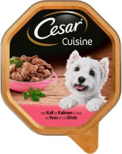 Cesar Cuisine Honden Natvoer - Kalf & Kalkoen In Saus - 14 X 150 Gr -Hondenbenodigdheden Korting 953x1200