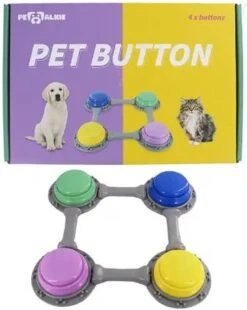 XDT Praatknoppen 4 Stuks - Opneembare Knoppen - Hondentraining