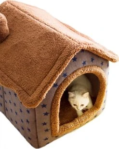 Château Animaux® Hondenhuis - Kattenhuis - 50 X 40x 46 Cm - Dierenhuis - Kattenhok - Hondentent - Hondenhuisjes Voor Binnen - Bruin 11 Château Animaux® Hondenhuis - Kattenhuis - 50 X 40x 46 Cm - Dierenhuis - Kattenhok - Hondentent - Hondenhuisjes Voor Binnen - Bruin -Hondenbenodigdheden Korting 965x1200 2