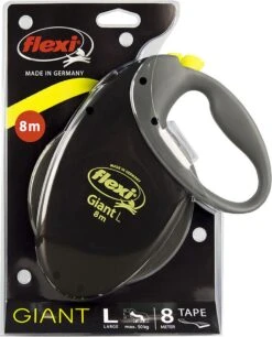 Flexi Giant Tape - Hondenriem - Zwart/Geel - L - 8 Meter - Voor Honden Tot 50 Kg -Hondenbenodigdheden Korting 968x1200 2